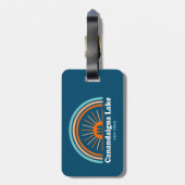 Canandaigua Lake New York Rainbow Bagagelabel (Achterkant verticaal)