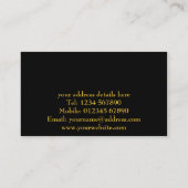 Canapé Carte de visite moderne (Dos)