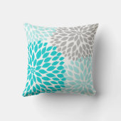 Canapé coussin de décoration moderne gris bleu tur (Verso)