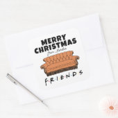 Canapé FRIENDS™ | Étiquette cadeau de Noël (Enveloppe)