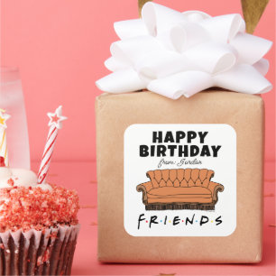 Canapé FRIENDS™ Étiquette de cadeau d'anniversai