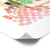 Canapés Taverna, Crète, Grèce Poster (Coin)