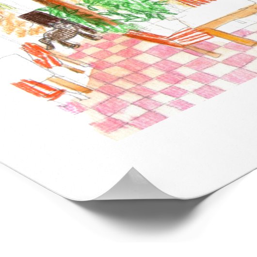 Canapés Taverna, Crète, Grèce Poster (Coin)