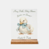 Canard au Baby shower de ruban Sucres et friandise (Recto)