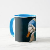 Canard avec une perle à oreille Mug (Devant gauche)