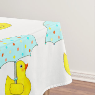 Canard baby shower En Caoutchouc Avec Nappe À Para