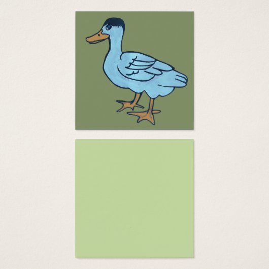 Canard blanc avec tête noire (Devant & derrière)