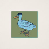 Canard blanc avec tête noire (Devant)