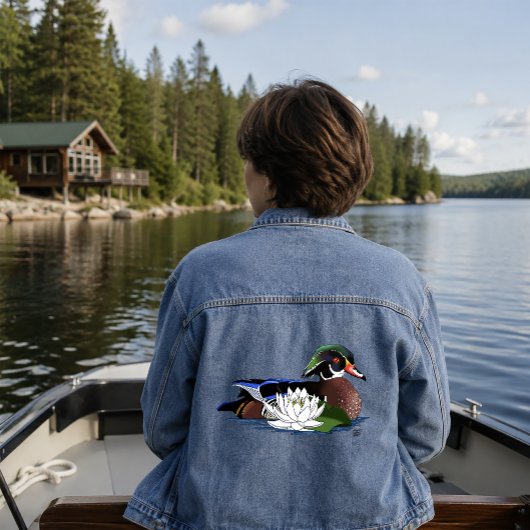 Canard branchu nénuphar