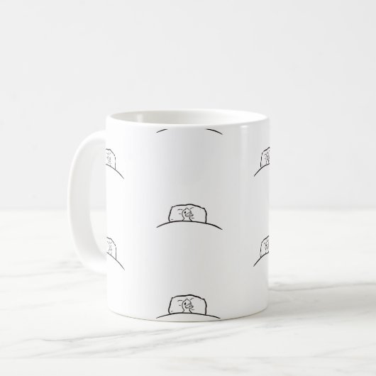 Canard, canard dans la tasse de lit. Cute Canard m (Devant gauche)