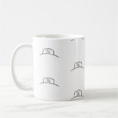 Canard, canard dans la tasse de lit. Cute Canard m (Gauche)