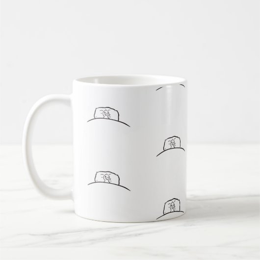 Canard, canard dans la tasse de lit. Cute Canard m (Gauche)