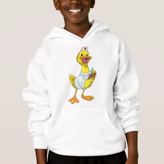 Canard comme infirmière avec coeur (Devant)
