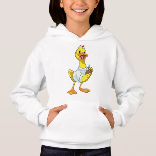 Canard comme infirmière avec coeur (Devant)