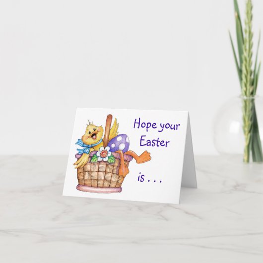 Canard dans le panier - Carte (Devant)