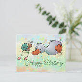 Canard danse la carte postale (Debout devant)