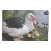 Canard de Muscovy et taie d'oreiller de canetons (Dos)