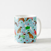 Canard de Noël Boxe café Mug (Devant droit)