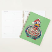 Canard De Noël En Folklore Portant Un Chapeau De P (Devant avec enveloppe)