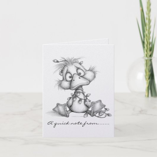 Canard de Noël noir et blanc (Devant)