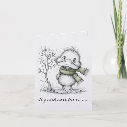 Canard de Noël noir et blanc (Devant)