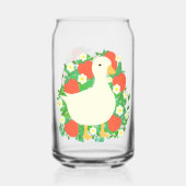 Canard d'oie de fraise floral (Verso)