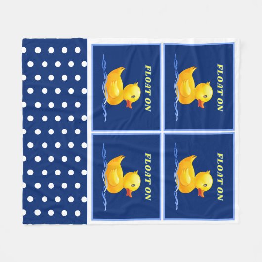 Canard en caoutchouc | Flotter Sur Une Couverture (Devant (Horizontal))
