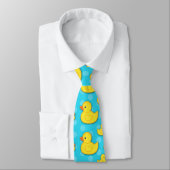 Canard en caoutchouc jaune Cravate bleu clair (Attaché)