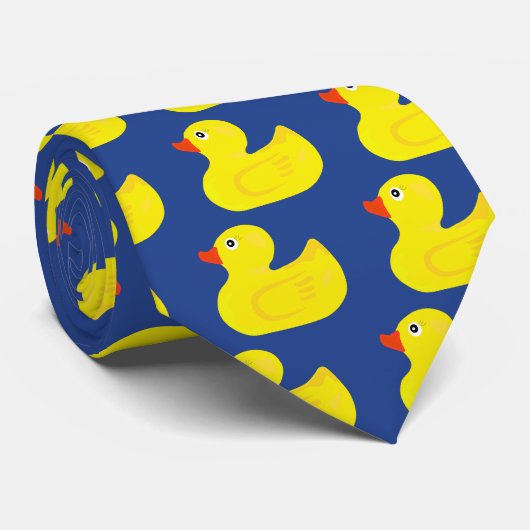 canard en caoutchouc jaune cravate mignonne (Roulé)