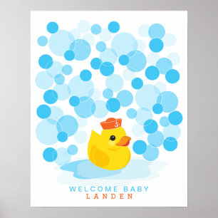 Canard en caoutchouc Livre d'or pour une baby sh