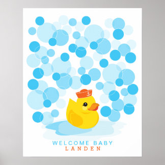 Canard en caoutchouc | Livre d'or pour une baby sh