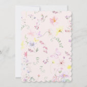 Canard en caoutchouc rose Invitation Baby Shower M (Dos)