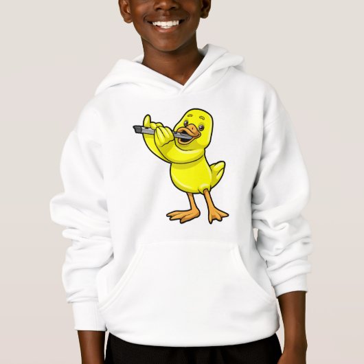 Canard en musique avec Flûte (Devant)