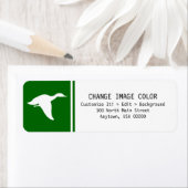 Canard - Étiquette de l'adresse de retour (En situation)