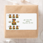 Canard Étiquette de Pâques (En situation)