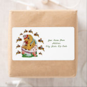 Canard Étiquette de Pâques (En situation)