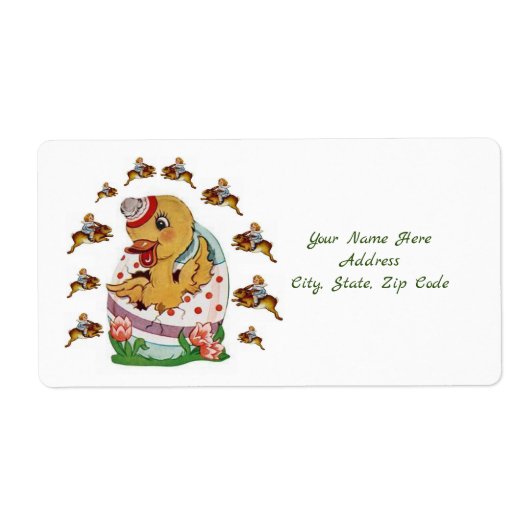 Canard Étiquette de Pâques (Devant)