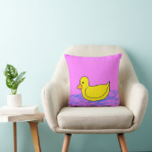 canard jaune mignon sur oreiller rose (Chaise)