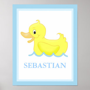 Canard jaune Petit caneton Impression d'art person