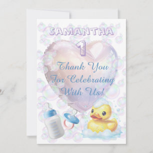 Canard Merci Bulle Rose