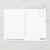 Canard sur une carte postale (Dos)