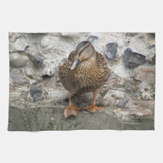 Canard sur une serviette de cuisine murale (Horizontal)