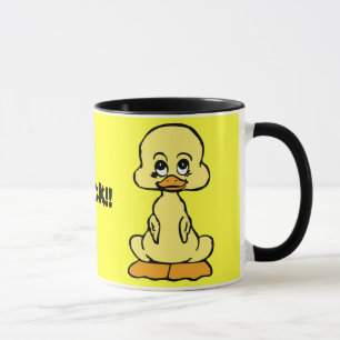 CANARD ! tasse en céramique de sonnerie jaune de