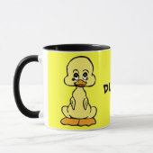 CANARD ! tasse en céramique de sonnerie jaune de (Gauche)