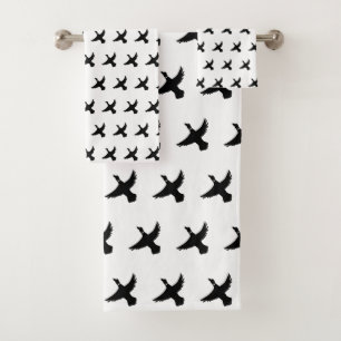 Canard volant moderne noir et blanc