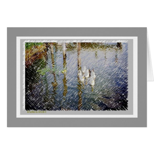 Canards à quai I (Devant horizontal)