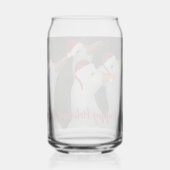 Canards blancs portant des chapeaux rouges Noël (Verso)