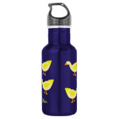Canards Bouteille d'eau pour enfants avec le nom (Dos)