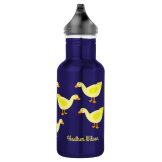 Canards Bouteille d'eau pour enfants avec le nom