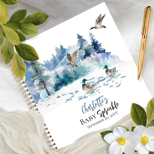 Canards Boy Boy Baby Sprinkle Livre d'Invité